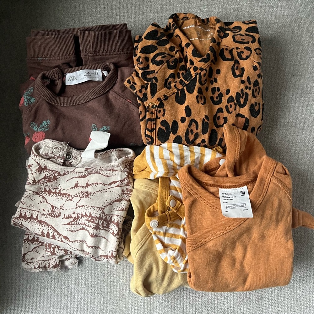 Baby lot: Zara, Mini Rodini, etc 0-3M
